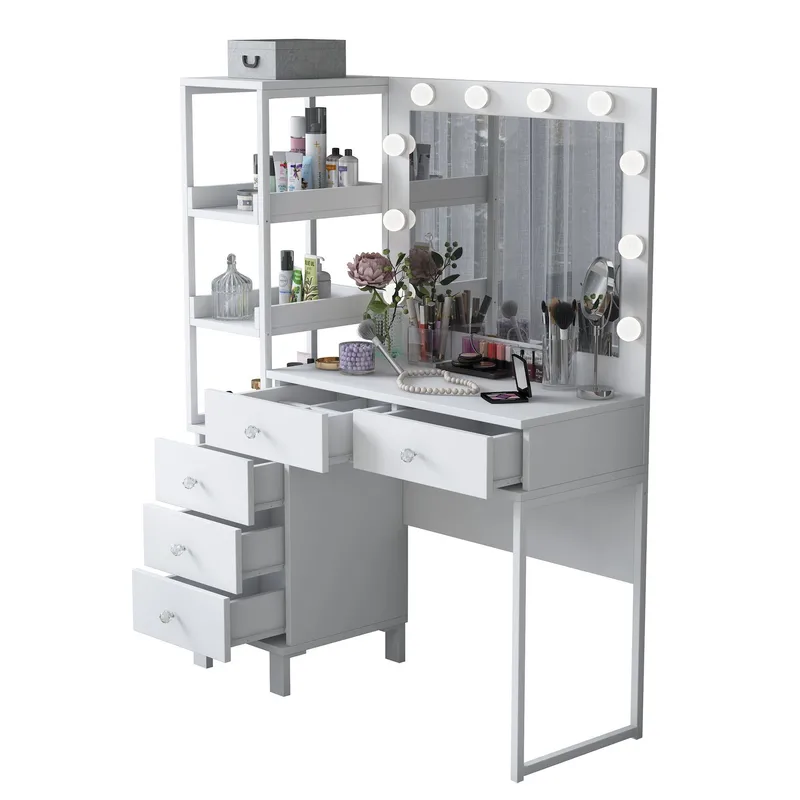Lorvik Sminkbord 110x141,8x40 cm - Vit - Möbler - Bord & matgrupp - Sminkbord & toalettbord