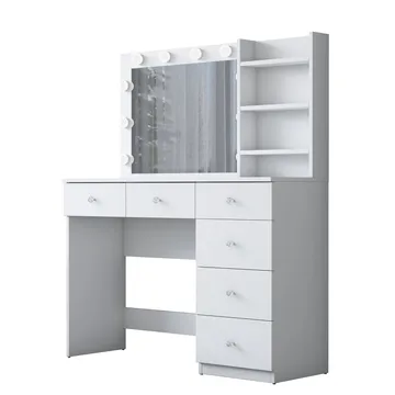 Lorvik Sminkbord 110x141,8x40 cm - Vit - Möbler - Bord & matgrupp - Sminkbord & toalettbord