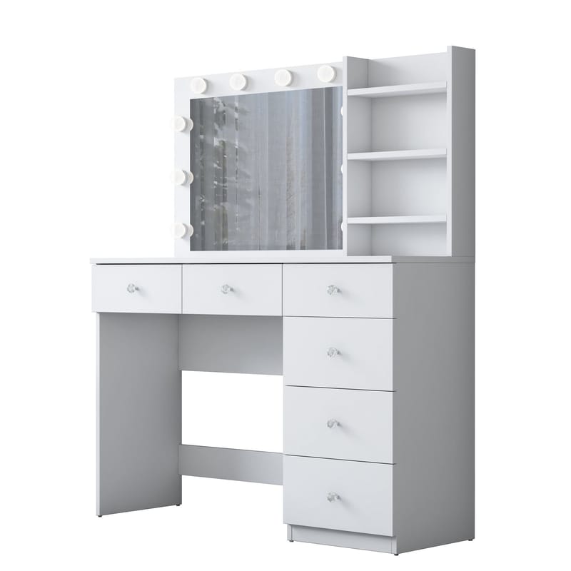 Lorvik Sminkbord 110x141,8x40 cm - Vit - Möbler - Bord & matgrupp - Sminkbord & toalettbord