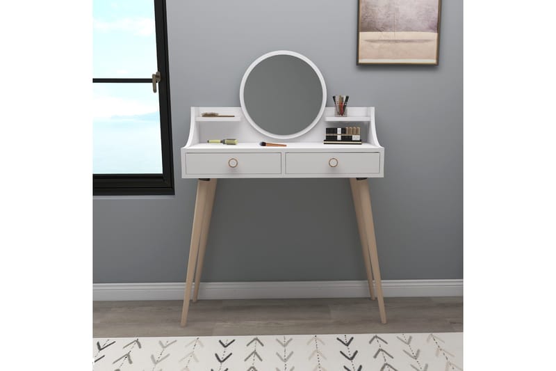 Mamt Sminkbord 90 cm - Vit - Möbler - Bord & matgrupp - Sminkbord & toalettbord