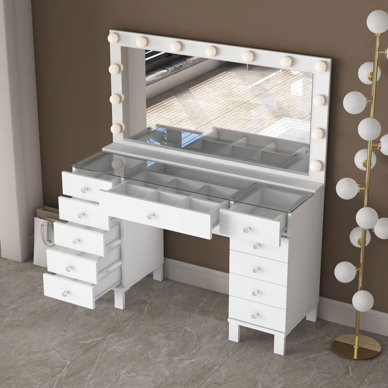 Mardal Sminkbord 120x73,6x40 cm - Vit - Möbler - Bord & matgrupp - Sminkbord & toalettbord