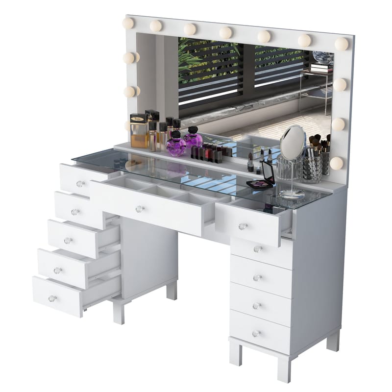 Mardal Sminkbord 120x73,6x40 cm - Vit - Möbler - Bord & matgrupp - Sminkbord & toalettbord