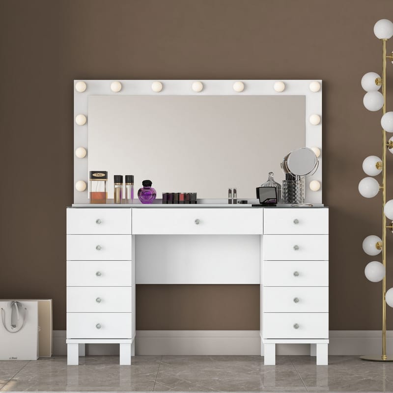 Mardal Sminkbord 120x73,6x40 cm - Vit - Möbler - Bord & matgrupp - Sminkbord & toalettbord