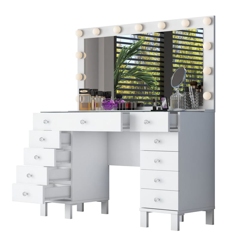 Mardal Sminkbord 120x73,6x40 cm - Vit - Möbler - Bord & matgrupp - Sminkbord & toalettbord