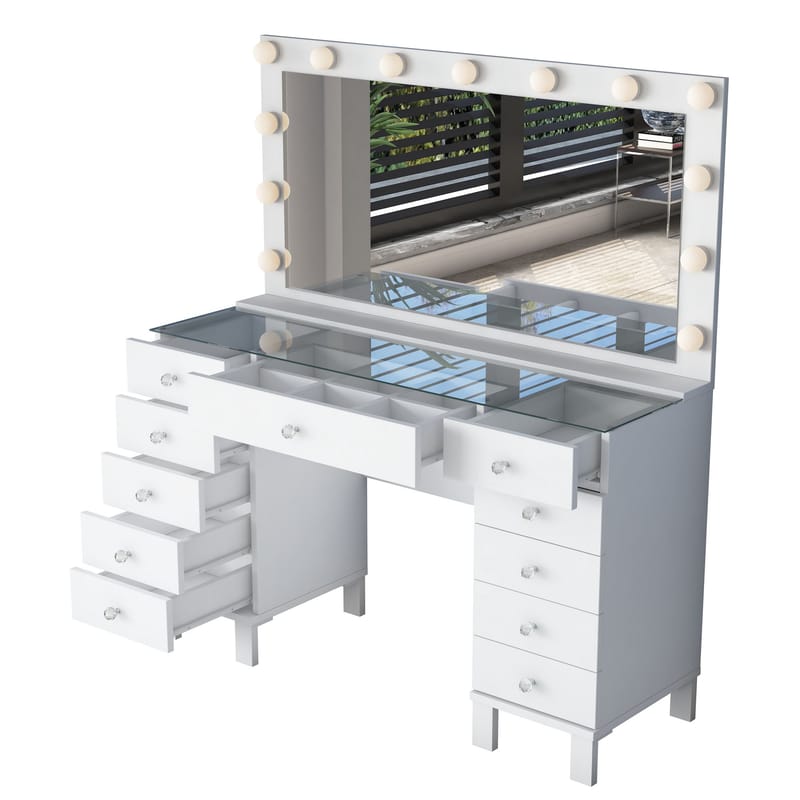 Mardal Sminkbord 120x73,6x40 cm - Vit - Möbler - Bord & matgrupp - Sminkbord & toalettbord