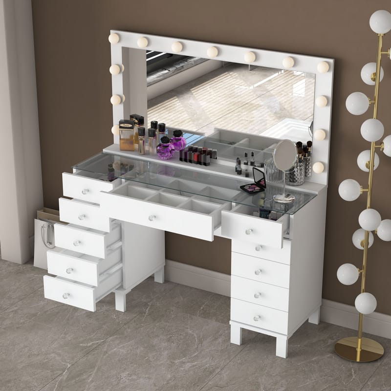Mardal Sminkbord 120x73,6x40 cm - Vit - Möbler - Bord & matgrupp - Sminkbord & toalettbord