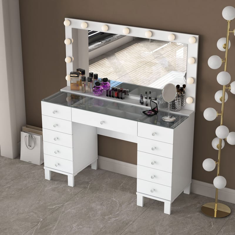Mardal Sminkbord 120x73,6x40 cm - Vit - Möbler - Bord & matgrupp - Sminkbord & toalettbord