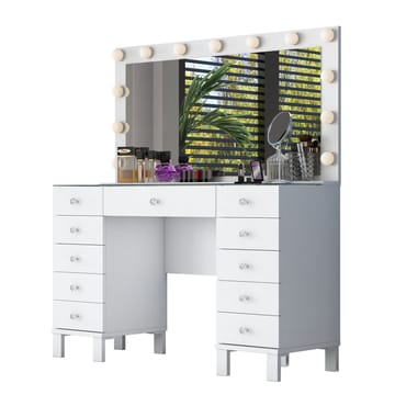 Mardal Sminkbord 120x73,6x40 cm - Vit - Möbler - Bord & matgrupp - Sminkbord & toalettbord