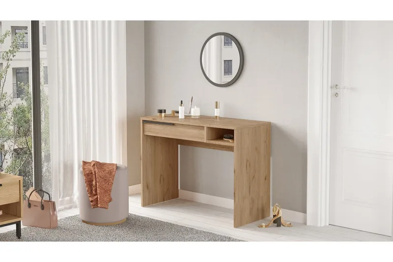 Naho Sminkbord 100 cm - Valnöt - Möbler - Bord & matgrupp - Sminkbord & toalettbord