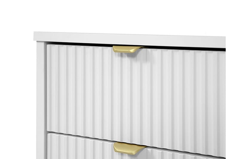 Novaj Sminkbord Med förvaring 55 cm djup 120 cm bred - Vit / Mässing Handtag - Möbler - Bord & matgrupp - Sminkbord & toalettbord