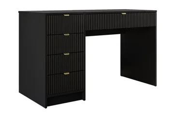 Novaj Sminkbord med lådor 120x55 cm - Svart / Mässing - Möbler - Bord & matgrupp - Sminkbord & toalettbord