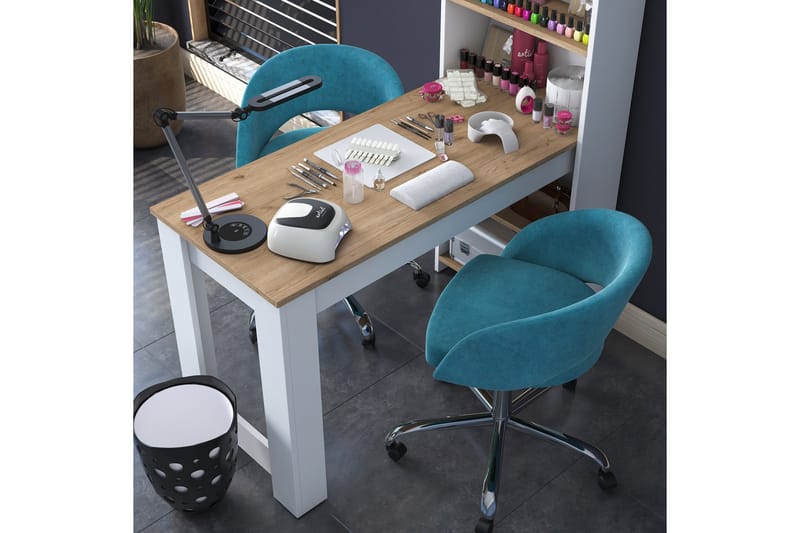 Patwal Sminkbord 120 cm - Valnöt/Vit - Möbler - Bord & matgrupp - Sminkbord & toalettbord