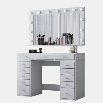 Pervik Sminkbord 120x81,6x44,5 cm - Vit, kallvit - Möbler - Bord & matgrupp - Sminkbord & toalettbord