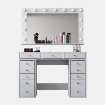 Pervik Sminkbord 120x81,6x44,5 cm - Vit, kallvit - Möbler - Bord & matgrupp - Sminkbord & toalettbord