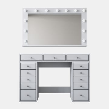 Pervik Sminkbord 120x81,6x44,5 cm - Vit, kallvit - Möbler - Bord & matgrupp - Sminkbord & toalettbord