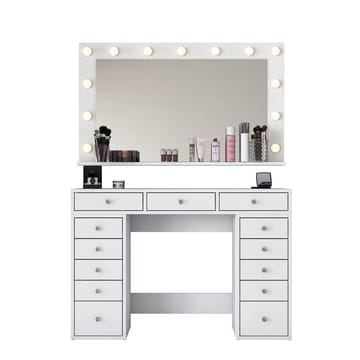 Pervik Sminkbord 120x81,6x44,5 cm - Vit, varmvit - Möbler - Bord & matgrupp - Sminkbord & toalettbord