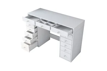 Ramender Sminkbord 120 cm - Vit - Möbler - Bord & matgrupp - Sminkbord & toalettbord