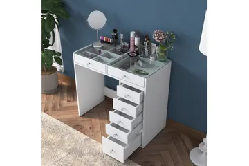 Ramender Sminkbord 90 cm - Glasskiva - Möbler - Bord & matgrupp - Sminkbord & toalettbord