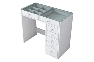 Ramender Sminkbord 90 cm - Glasskiva - Möbler - Bord & matgrupp - Sminkbord & toalettbord