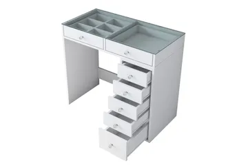 Ramender Sminkbord 90 cm - Glasskiva - Möbler - Bord & matgrupp - Sminkbord & toalettbord