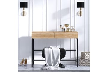 Sminkbord 45x100 cm - Natur/Svart - Möbler - Bord & matgrupp - Sminkbord & toalettbord