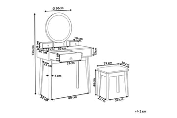 Sminkbord Fedry Grön, guld - Grön, guld - Möbler - Bord & matgrupp - Sminkbord & toalettbord