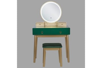 Sminkbord Fedry Grön, guld - Grön, guld - Möbler - Bord & matgrupp - Sminkbord & toalettbord