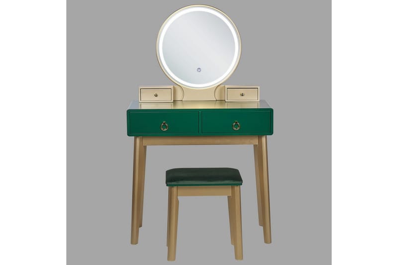 Sminkbord Fedry Grön, guld - Grön, guld - Möbler - Bord & matgrupp - Sminkbord & toalettbord