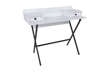 Sminkbord Hoogkapri 100 cm - Vit/Svart - Möbler - Bord & matgrupp - Sminkbord & toalettbord