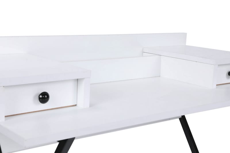 Sminkbord Hoogkapri 100 cm - Vit/Svart - Sminkbord & toalettbord