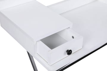 Sminkbord Hoogkapri 100 cm - Vit/Svart - Möbler - Bord & matgrupp - Sminkbord & toalettbord
