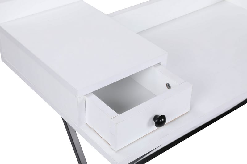 Sminkbord Hoogkapri 100 cm - Vit/Svart - Möbler - Bord & matgrupp - Sminkbord & toalettbord