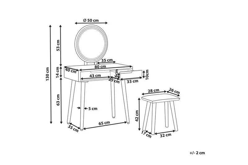 Sminkbord Josselin - Möbler - Bord & matgrupp - Sminkbord & toalettbord