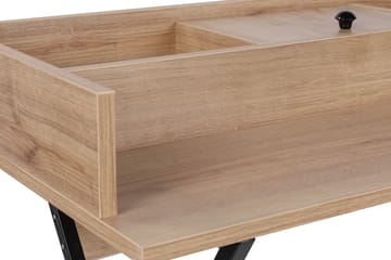 Sminkbord Lossers 100 cm - Valnöt/Svart - Möbler - Bord & matgrupp - Sminkbord & toalettbord