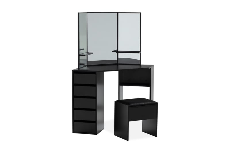 Sminkbord Lycke 140 cm - Svart - Möbler - Bord & matgrupp - Sminkbord & toalettbord