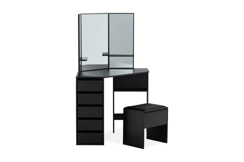Sminkbord Lycke 140 cm - Svart - Möbler - Bord & matgrupp - Sminkbord & toalettbord