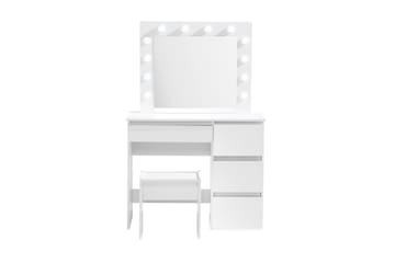 Sminkbord Lycke 94 cm med LED Belysning - Vit - Möbler - Bord & matgrupp - Sminkbord & toalettbord