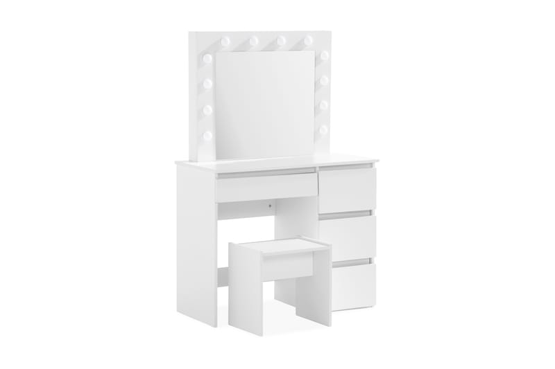 Sminkbord Lycke 94 cm med LED Belysning - Vit - Möbler - Bord & matgrupp - Sminkbord & toalettbord