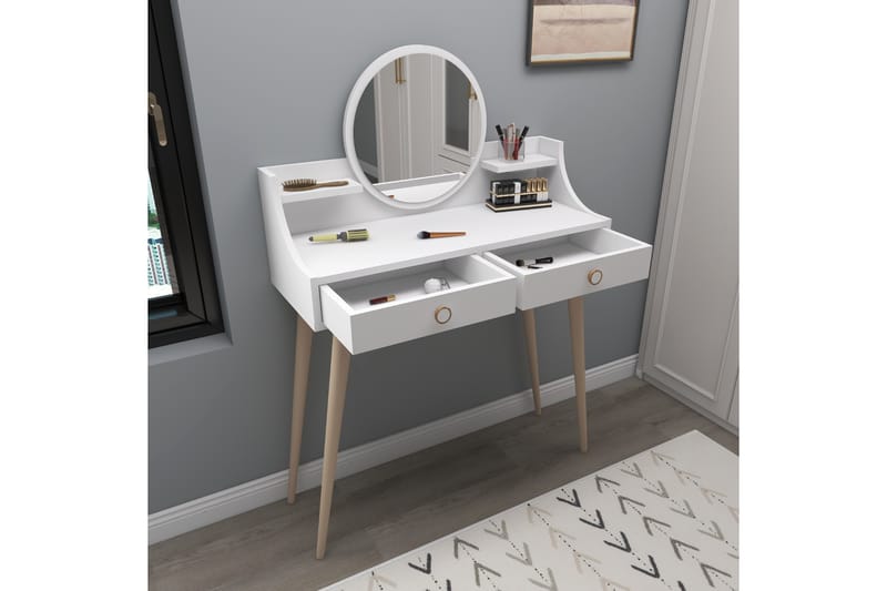 Sminkbord Mamt 90 cm - Vit - Möbler - Bord & matgrupp - Sminkbord & toalettbord