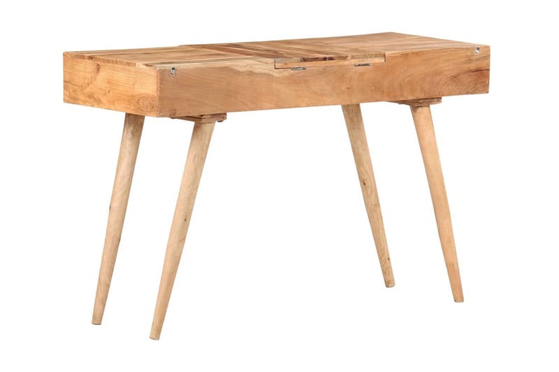 Sminkbord med spegel 112x45x76 cm massivt mangoträ - Brun - Sminkbord & toalettbord