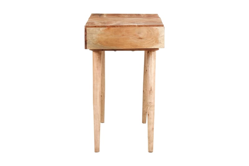 Sminkbord med spegel 112x45x76 cm massivt mangoträ - Brun - Sminkbord & toalettbord
