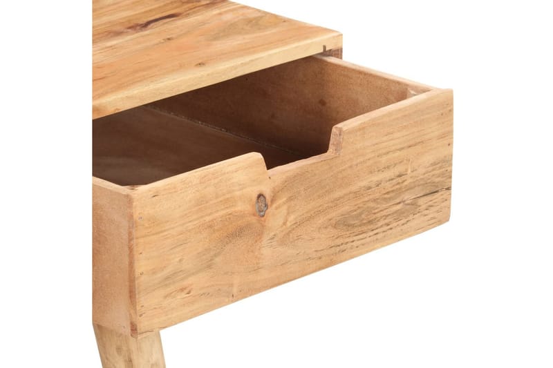 Sminkbord med spegel 112x45x76 cm massivt mangoträ - Brun - Sminkbord & toalettbord