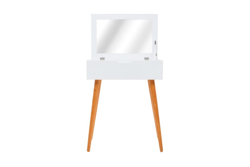 Sminkbord med spegel MDF 60x40x75 cm - Vit - Sminkbord & toalettbord