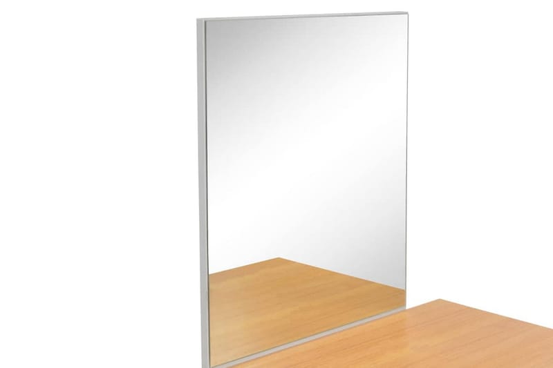 Sminkbord med spegel och pall grå 104x45x131 cm - Grå - Sminkbord & toalettbord