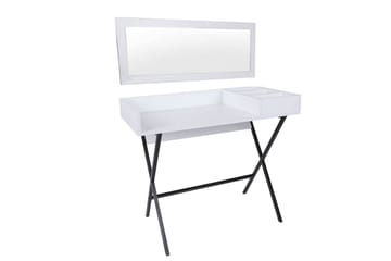 Sminkbord Merkesa 100 cm - Vit/Svart - Möbler - Bord & matgrupp - Sminkbord & toalettbord