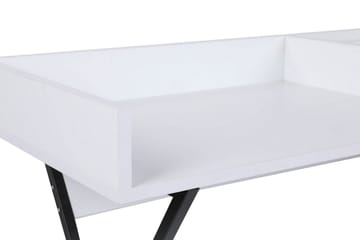 Sminkbord Merkesa 100 cm - Vit/Svart - Möbler - Bord & matgrupp - Sminkbord & toalettbord