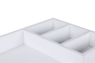 Sminkbord Merkesa 100 cm - Vit/Svart - Möbler - Bord & matgrupp - Sminkbord & toalettbord