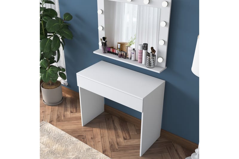 Sminkbord Naomori 90 cm - Vit - Möbler - Bord & matgrupp - Sminkbord & toalettbord