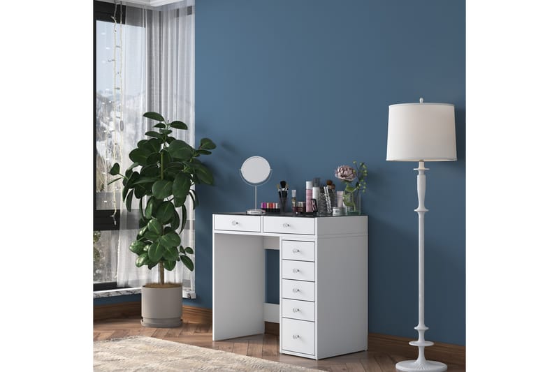 Sminkbord Ramender 90 cm, Glasskiva