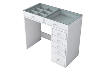 Sminkbord Ramender 90 cm - Glasskiva - Möbler - Bord & matgrupp - Sminkbord & toalettbord